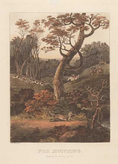 Egy pár: Rókavadászat; (1) Renard törési fedél alkotó: Unknown artist