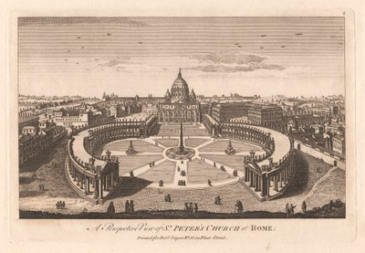 A római Szent Péter-templom perspektivikus képe alkotó: Unknown artist