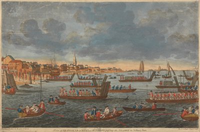 Gravesend kilátása Kentben, a csapatok a Temzén áthaladva Tilbury erődig alkotó: Unknown artist