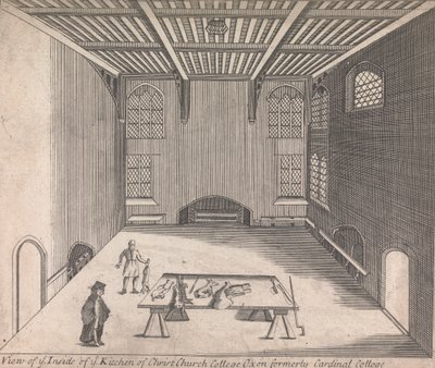 Kilátás a Krisztus konyhájába belülről Church College, Oxon, korábban Cardinal College; [nem számozott] (Első kötet) alkotó: Unknown artist