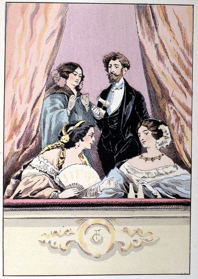 Páholy az Olasz Színházban alkotó: Unknown artist