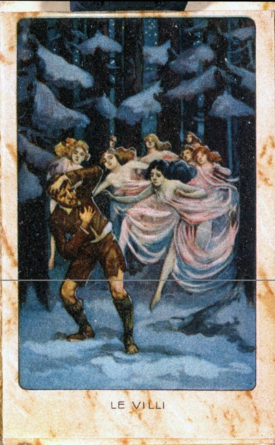 „A Villi” jelenete, az Opera (1884) két felvonásban Giacomo Puccini (1858 - 1924) Ének és zongorára. alkotó: Unknown artist