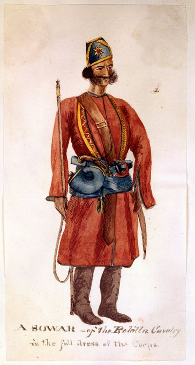 A Rohilla lovasság egyik sowarja alkotó: Unknown artist