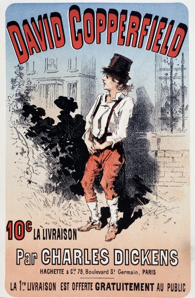 Reklámplakát Charles Dickens „David Copperfield” című művének kiadásához, v.1890 alkotó: Unknown artist