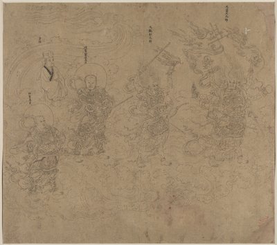 Taoista és buddhista témák albuma: Daoista istenségek körmenete: 11. levél alkotó: Unknown artist