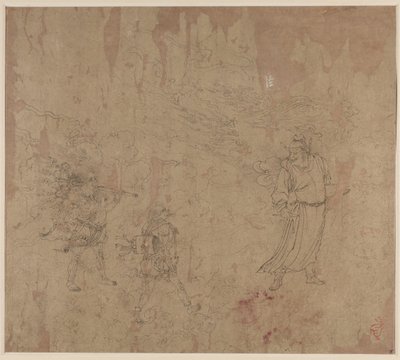 Album taoista és buddhista témákról: Daoista istenségek körmenete: 18. levél alkotó: Unknown artist