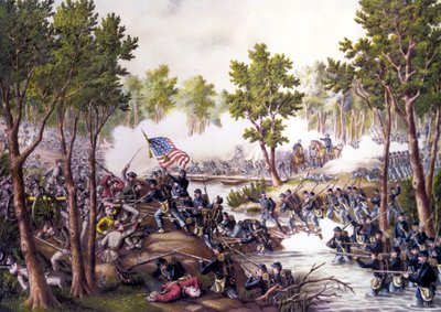 Amerikai polgárháború (1861 - 1865): Spotsylvania Bírósági csata (Virginia) május 8-21. alkotó: Unknown artist