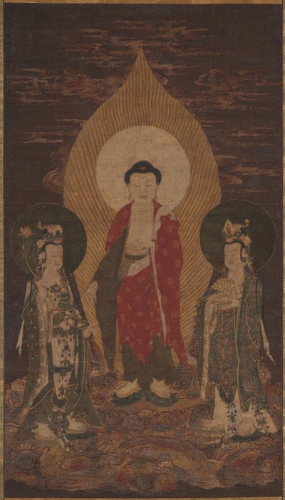 Amitābha Triad alkotó: Unknown artist