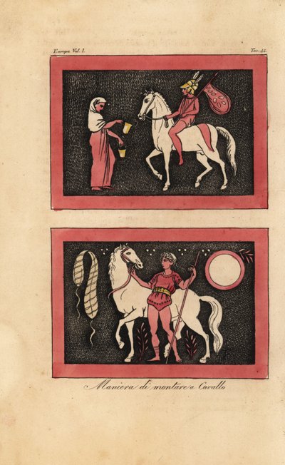 Az ókori görög módszer a meztelen lovaglásra alkotó: Unknown artist