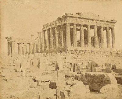 [A Parthenon szögletes nézete] alkotó: Unknown artist