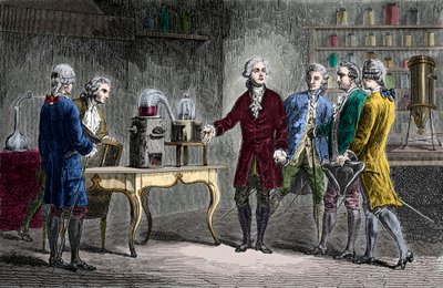 Antoine Laurent Lavoisier (1743-1894) végrehajtja a decomposition de l