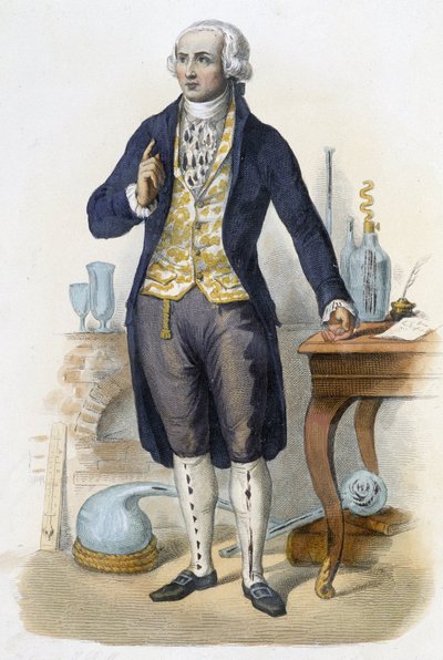 Antoine Laurent de Lavoisier - A francia Plutarkhoszban” szerk. Mennechet, Párizs alkotó: Unknown artist