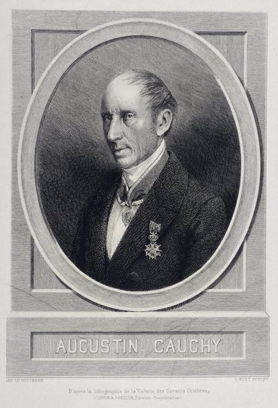 Augustin Louis Cauchy 1789-1857 angol matematikus - metszet alkotó: Unknown artist