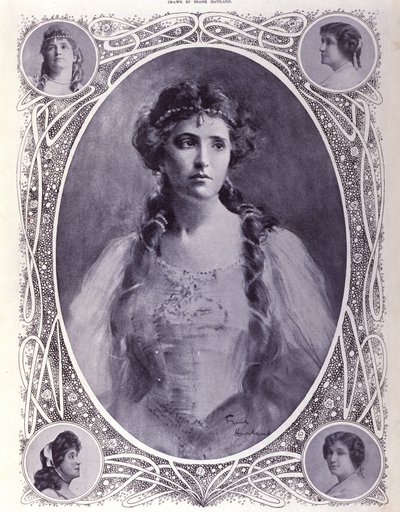 Nellie (Nelly) Melba ausztrál énekes (1861-1931), a 19. század végének akvarellje alkotó: Unknown artist