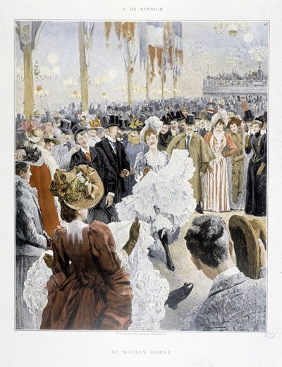 Bál a Moulin Rouge-ban – a „Paris Illustré”-ben” alkotó: Unknown artist