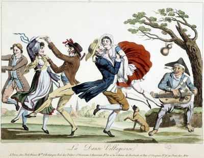 Bál: falusi tánc - a.n.d., 18. század vége, Carnavalet. alkotó: Unknown artist