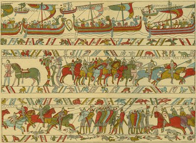 Bayeux kárpit. Norman támadás alkotó: Unknown artist