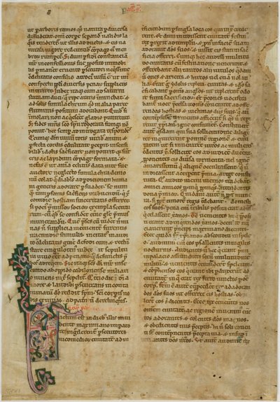 Bifolia egy Vita Sanctorum, avagy a szentek élete című műből alkotó: Unknown artist