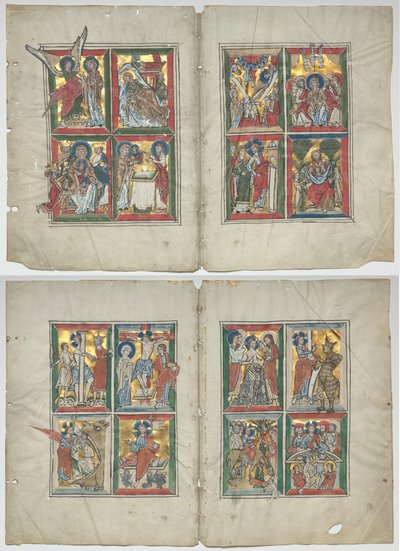 Bifolia jelenetekkel Krisztus életéből alkotó: Unknown artist