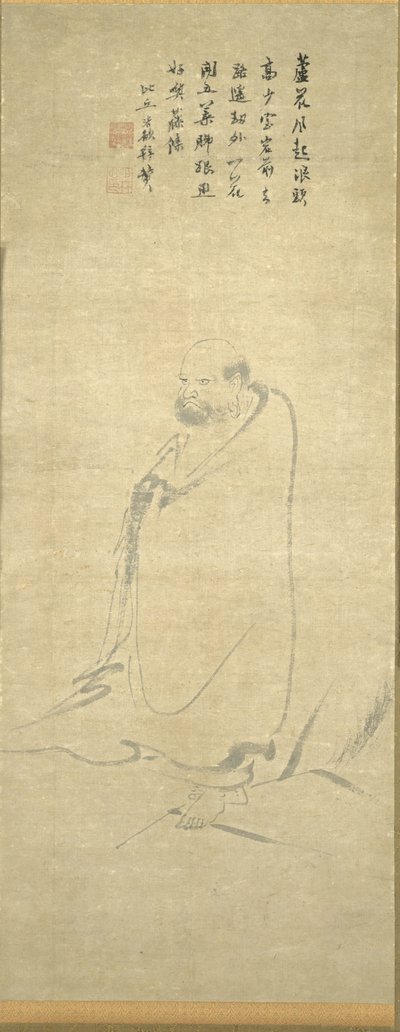 Bodhidharma átkelés a Jangzin egy nádon alkotó: Unknown artist