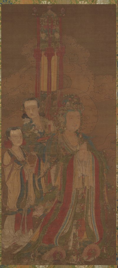 Bódhiszattva és kísérői alkotó: Unknown artist