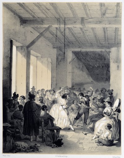 Bohém bál, „Művészi és monumentális Spanyolország, Spanyolország híres helyszínei és emlékei”” – Don Genaro Perez de Villa alkotó: Unknown artist
