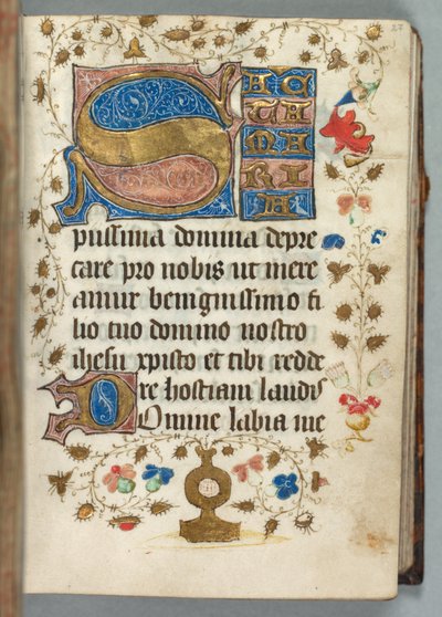 Órák könyve (Metz használata): Fol. 27r, Díszített kezdőbetűk alkotó: Unknown artist