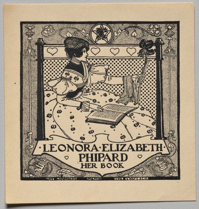 Könyvtábla: Leonora Elizabeth Phipard alkotó: Unknown artist
