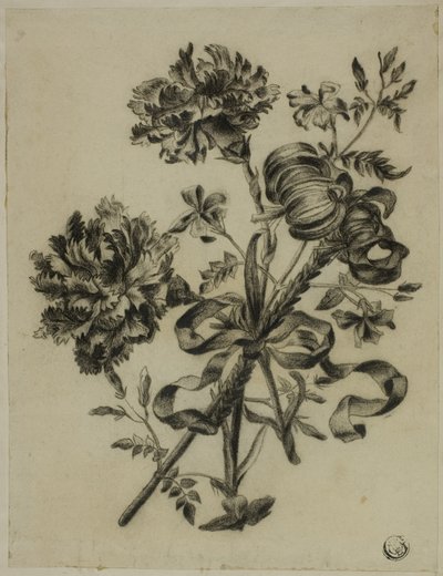 Csokor szegfű és liliom alkotó: Unknown artist