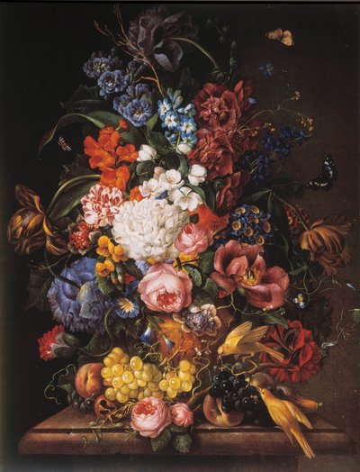 Csokor virág. Névtelen festmény alkotó: Unknown artist