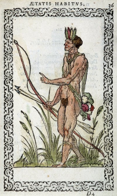 brazil a „Habits et effigies”-ben, Jean Sluperius 1572-ben alkotó: Unknown artist