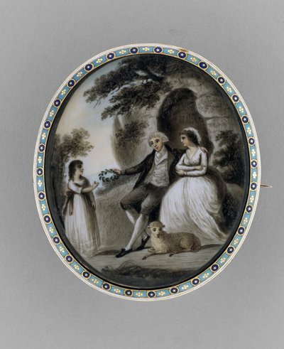 Bross, 1800 körül (szépia elefántcsonton, hajon, zománcon alkotó: Unknown artist