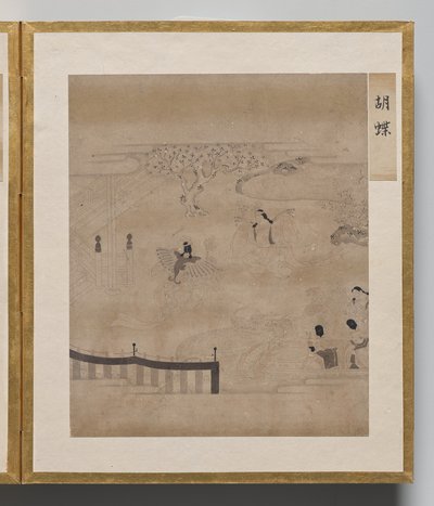 Pillangók az Illusztrációk albumából a Genji meséjéhez alkotó: Unknown artist