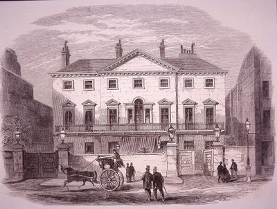 Cambridge-ház Piccadilly-ben 1860-ban, Palmerston miniszterelnök otthona alkotó: Unknown artist