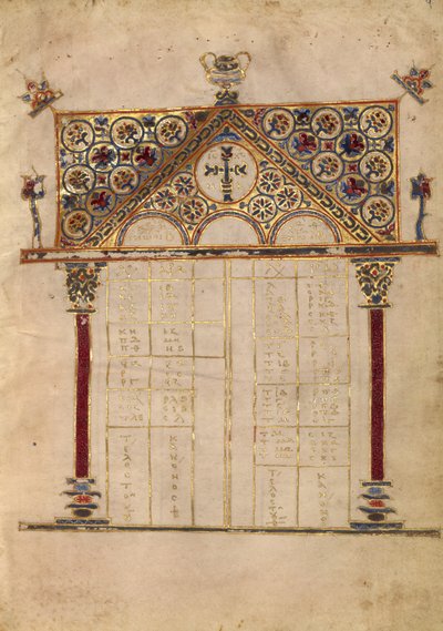 Canon táblázat oldal alkotó: Unknown artist