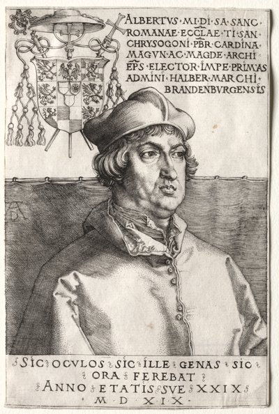 Brandenburgi Albrecht bíboros – A kis tányér alkotó: Unknown artist