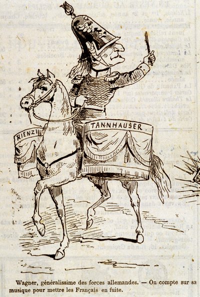 Karikatúra Wagnertől, a német haderő tábornokától – az 1870.07.08-i „” L