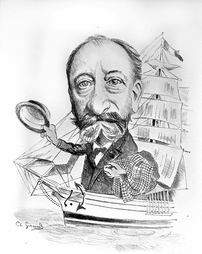 Rajzfilm Camille Saint Saensről (Saint-Saens) (1835-1921), francia zeneszerzőről. alkotó: Unknown artist