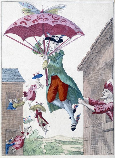 Rajzfilm az elrepülés gondolatáról alkotó: Unknown artist