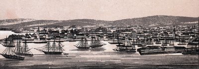 Christiania, Dánia: kilátás a városra (Általános nézet). in "" A világ 168 nézetet szemléltet"" Keltezés nélküli (XIX. század vége) alkotó: Unknown artist