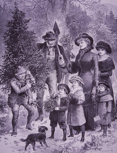 Karácsonyfa eladó (metszet) alkotó: Unknown artist