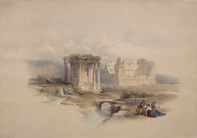 Kör alakú templom Baalbecben alkotó: Unknown artist