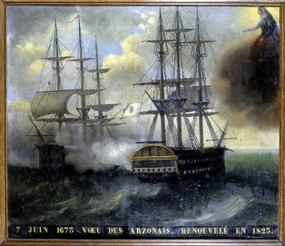 A breton és holland flották összecsapása „Az Arzonaiak kívánsága alkotó: Unknown artist