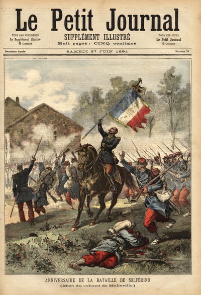 A solferinói csata megemlékezése június 24-én alkotó: Unknown artist