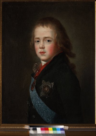 Constantin Pavlovitch, grand-duc de Russie ou Constantin Pavlovitch Romano – Konstantin Pavlovics orosz nagyherceg (1779-1831) gyermekkori portréja, Anonymous. Olajfestmény alkotó: Unknown artist