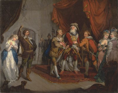 Cordelia, Kent grófja által bajnok Shakespeare „Lear király” című művéből, én, i alkotó: Unknown artist