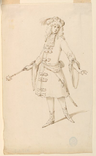 Jelmeztervezés: Nemes, király vagy herceg baletthez alkotó: Unknown artist
