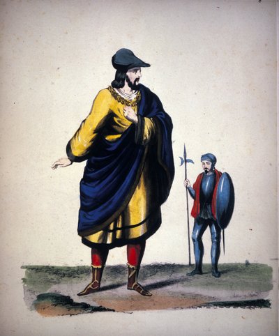 Di Luna gróf jelmeze Giuseppe Verdi (1813-1901) olasz zeneszerző "" Il Trovatore "" (Le Ferre) című operájához alkotó: Unknown artist