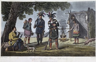 Az észak-amerikai indiánok jelmezei, Heriot, George (1766-1844) alkotó: Unknown artist
