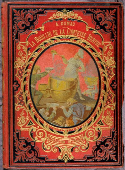 Alexandre Dumas „” La Bouille de la Comtesse Berthe”” című könyvének borítója, Hetzel gyűjtemény. alkotó: Unknown artist